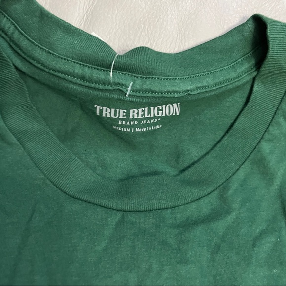 NWT - True Religion Men’s Foil Buddha Logo Short Sleeve T Shirt - Size M - Picture 7 of 8